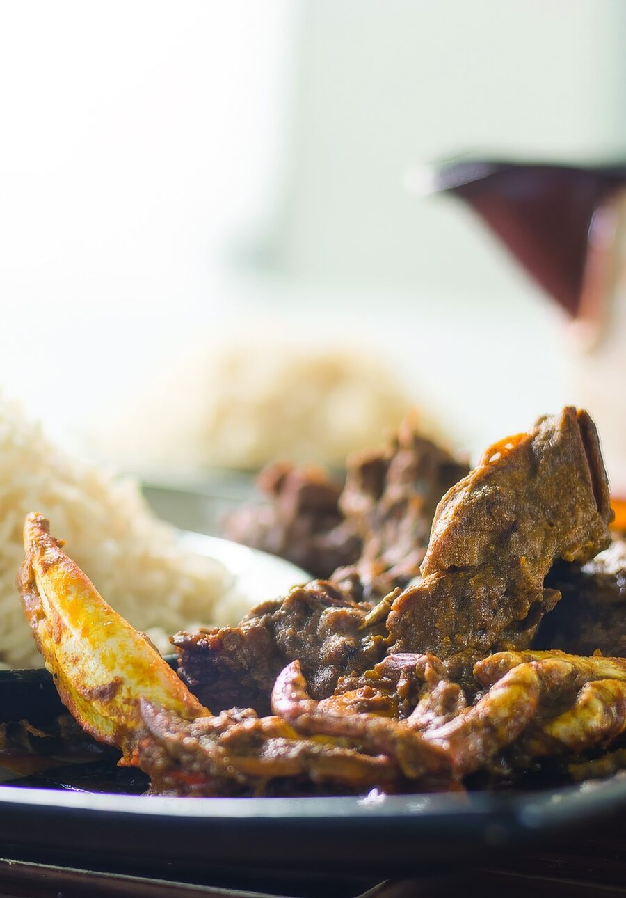 Liberian crab and rice